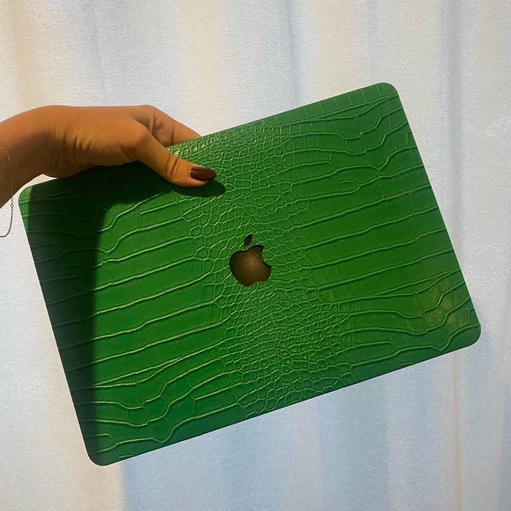 green croc 13 inch MacBook Pro laptop case!